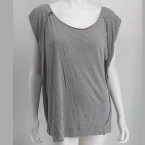 Allsaints Gray Short Sleeve ‘Jules’ Top Size US 8